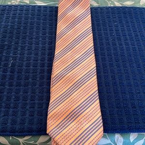 Beautiful orange with blue tones Stefano Ricci tie